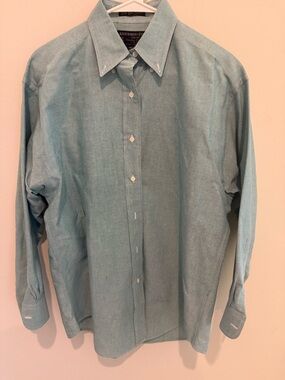 Abercrombie & Fitch Men's Green Button-Down Shirt